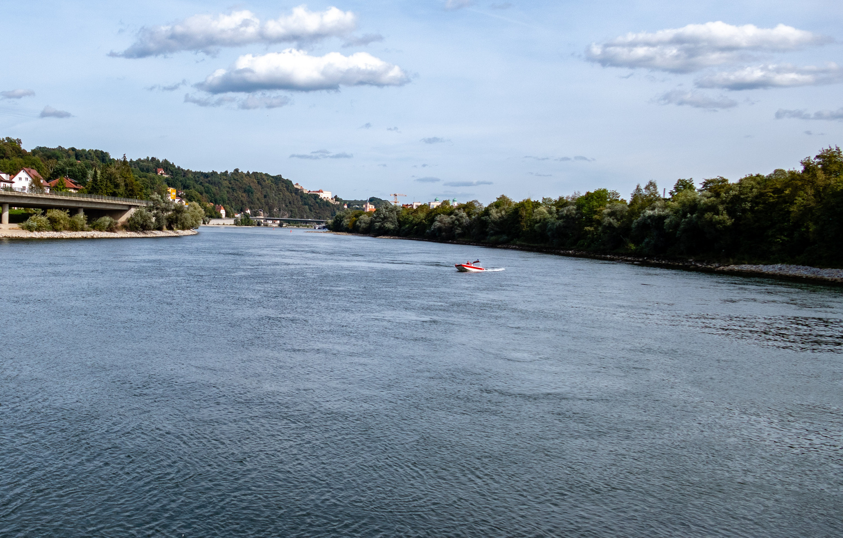 Der Blick über die Donau 