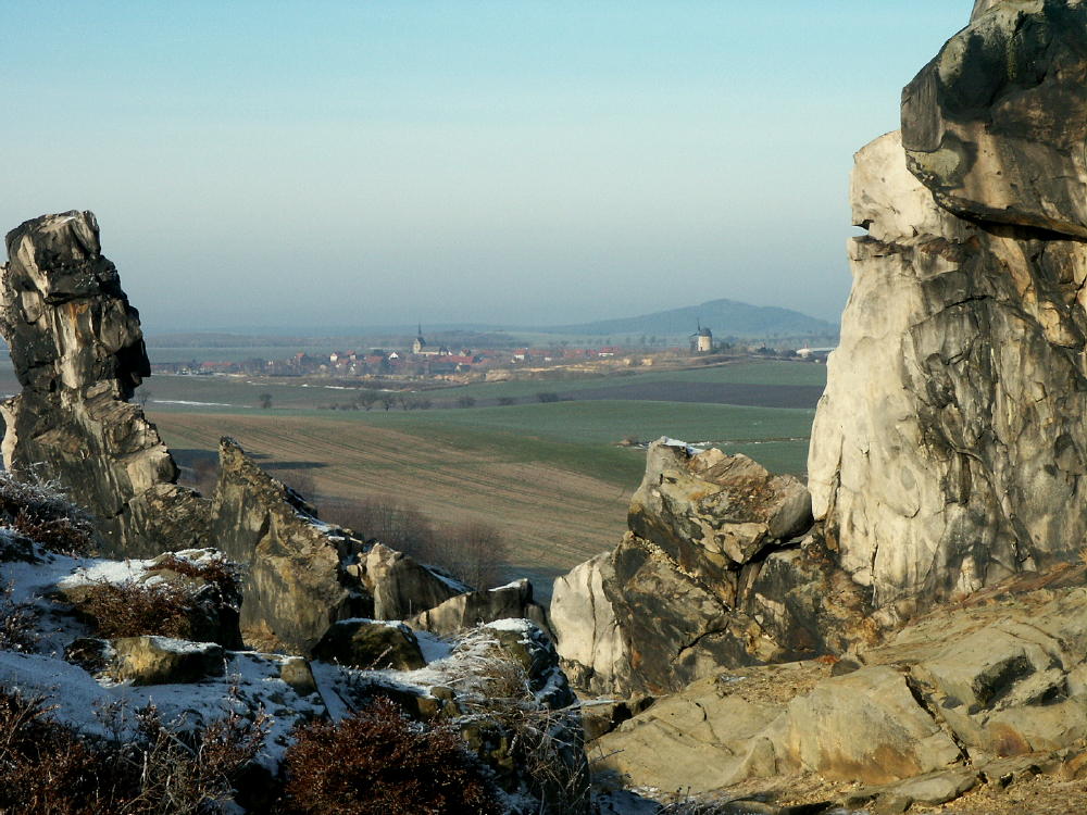 Der Blick über die Felsen