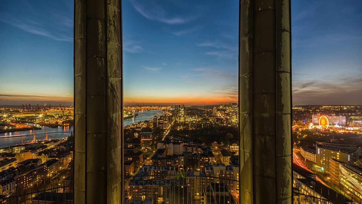 Der Blick über Hamburg...