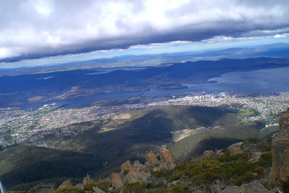 Der Blick über Hobart