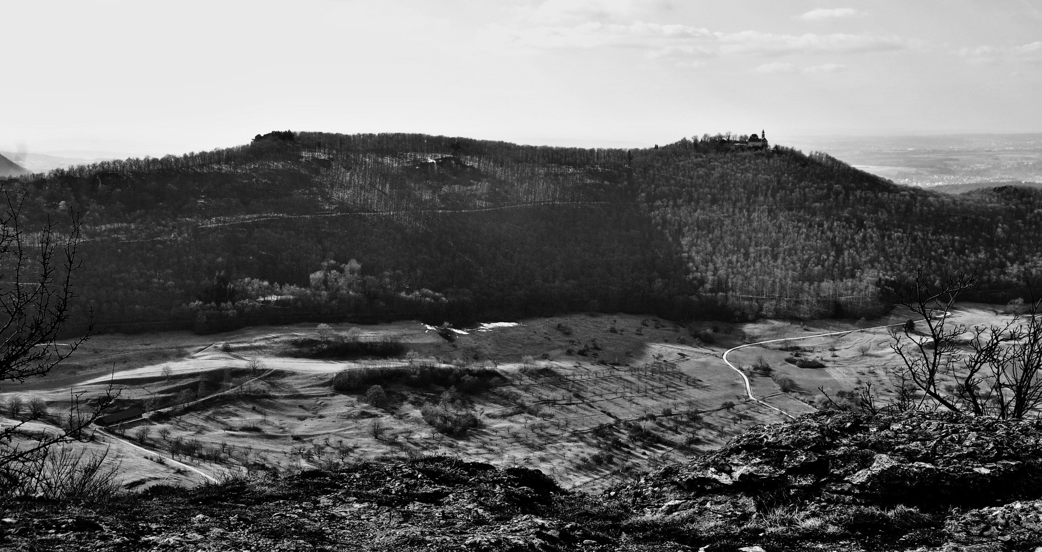 Der Blick übers Land vom Breitenstein aus