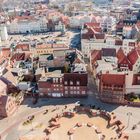 der Blick vom 80m hohen Turm der St-Marien-Kirche in Wismar