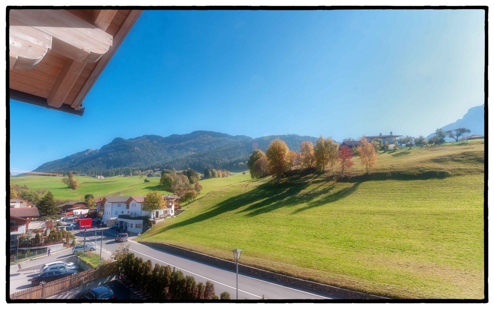 Der Blick vom Balkon