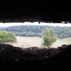 ..der Blick vom Bunker aus nach draußen...