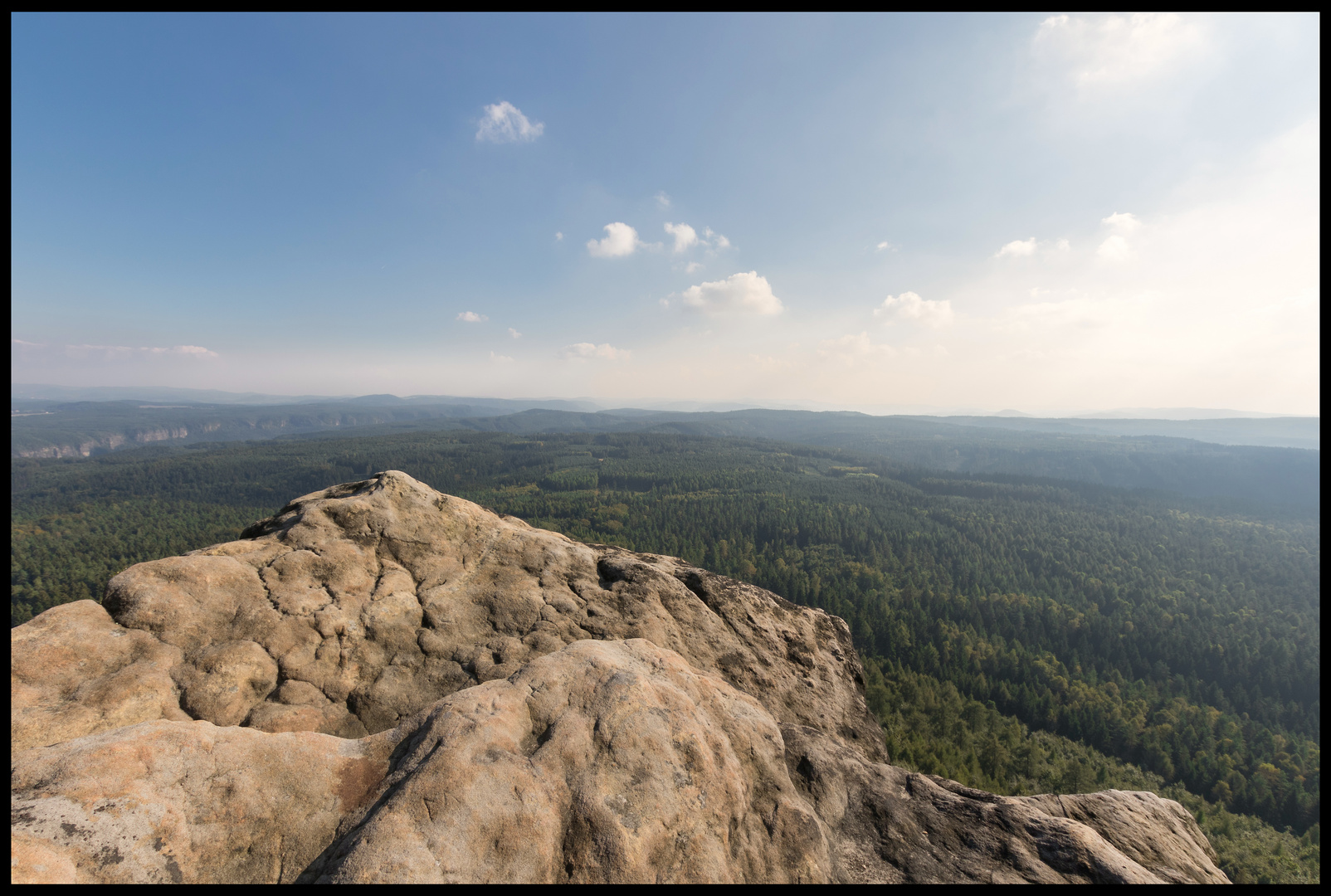 "Der Blick vom großen Zschirnstein"