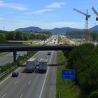 Der Blick von der Ersatzbrücke