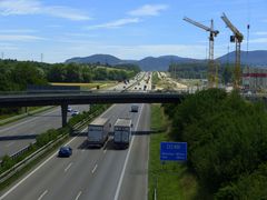 Der Blick von der Ersatzbrücke