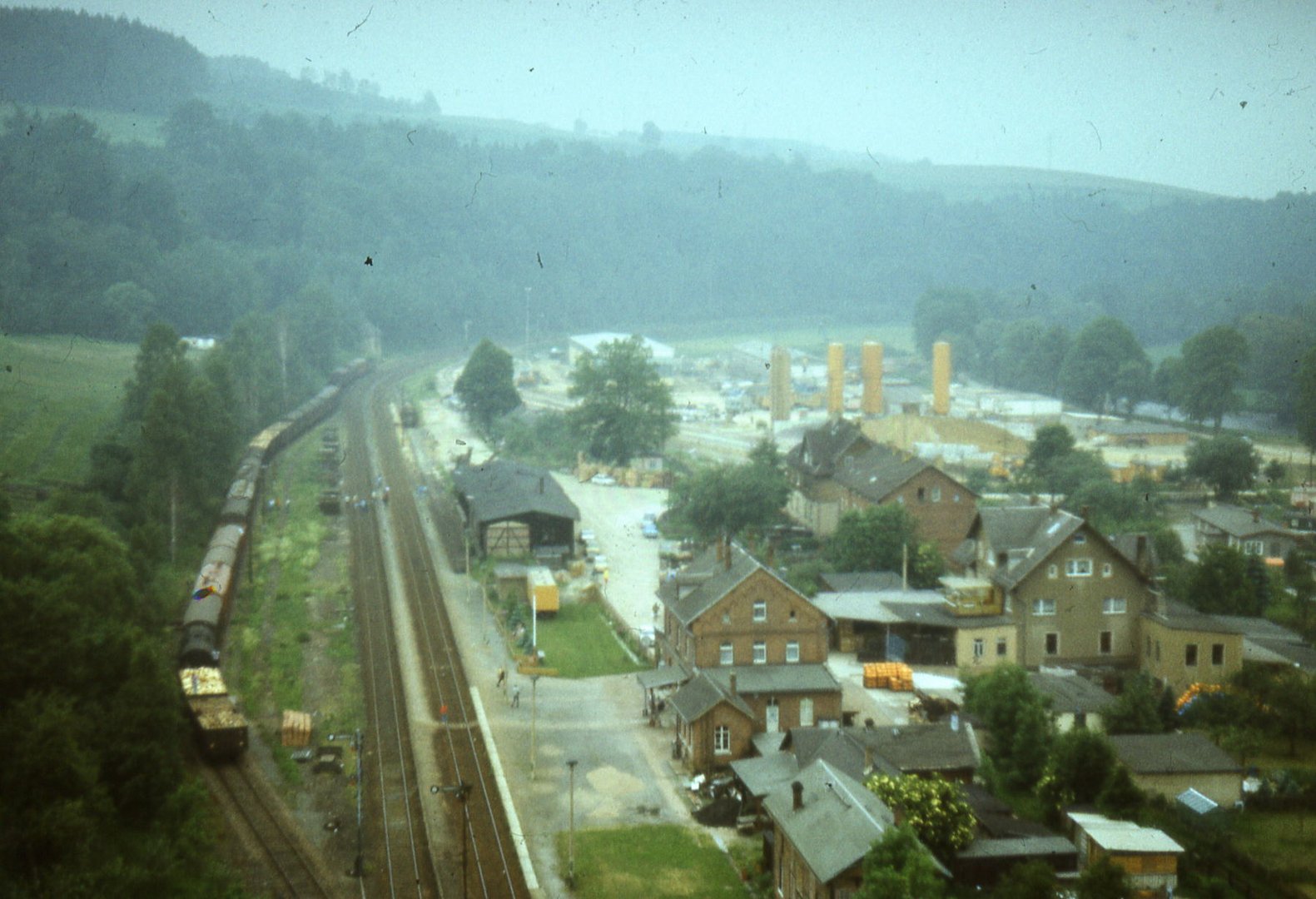 Der Blick von der Hetzdorfer Brücke Juni 1988