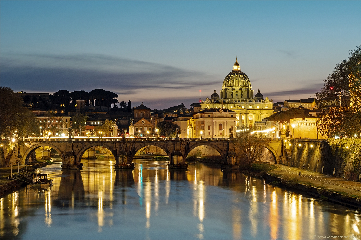 Der Blick von der Ponte Umberto...  