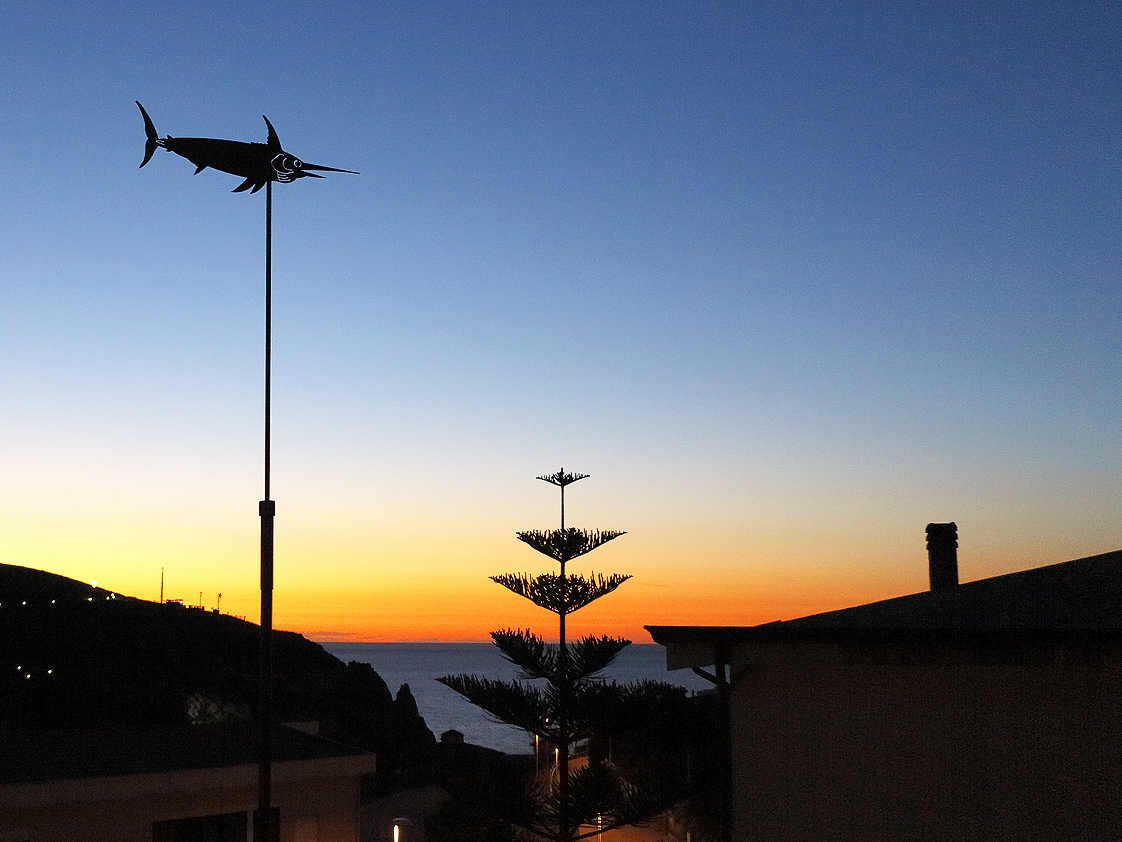 Der Blick von der Terrasse / La vista dalla terrazza