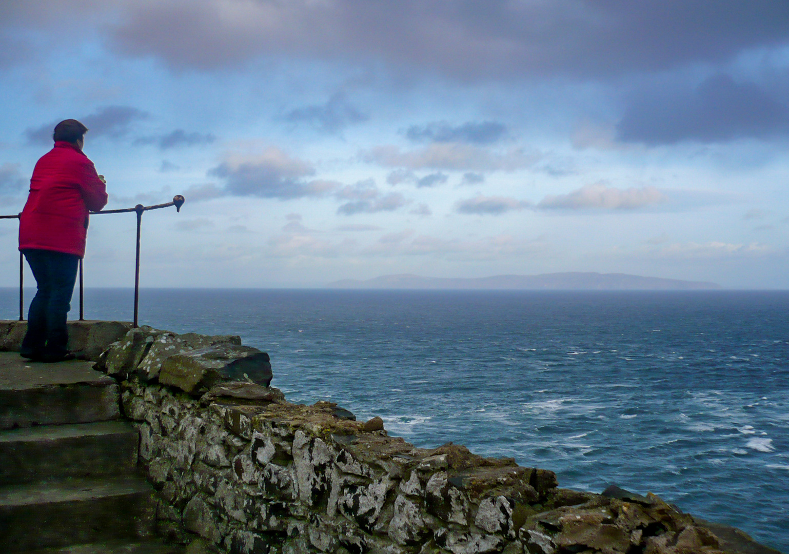 Der Blick von Irland nach Schottland