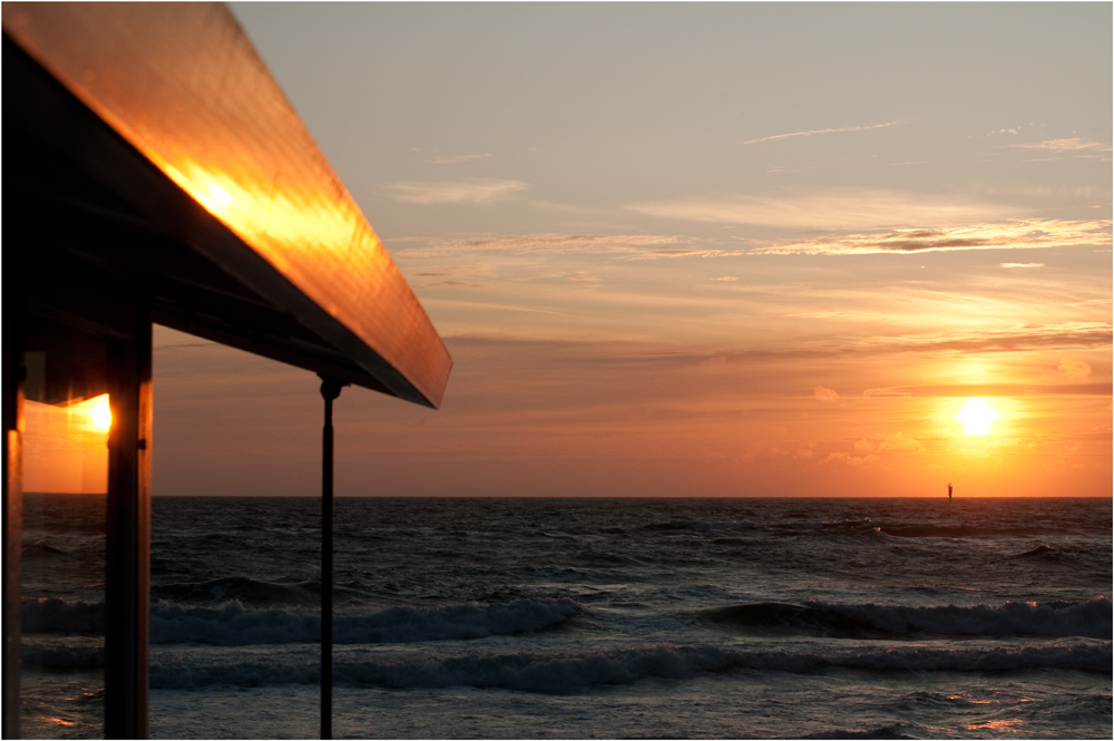 der Blick von meiner Terrasse auf die Nordsee