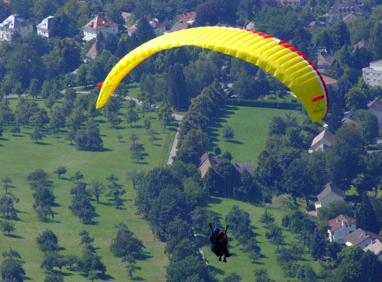 der Blick von oben auf die Welt da unten