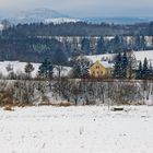 Der Blick zum Geising war inzwischen auch vollständig weiß