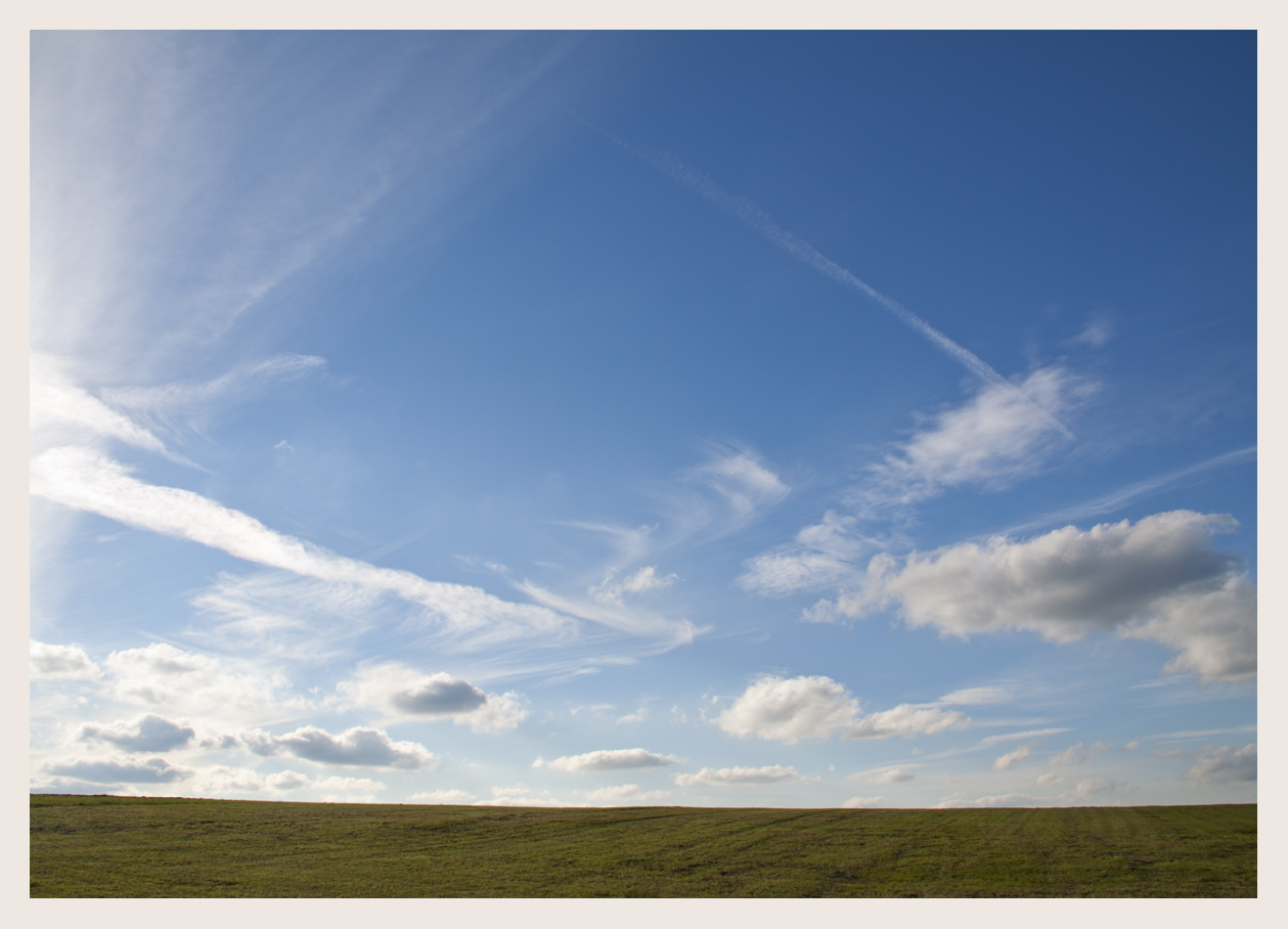 der Blick zum Himmel