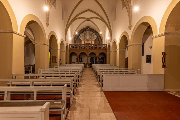 Der Blick zur Orgel...