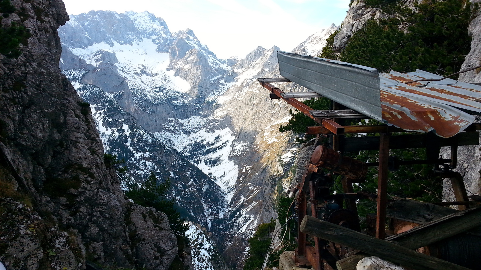 der Blick zur Zugspitze