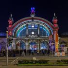 Der Blinde Besucher bei der Zukunft des Lichts im Hauptbahnhof