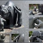 Der Blindenbrunnen -  Collage