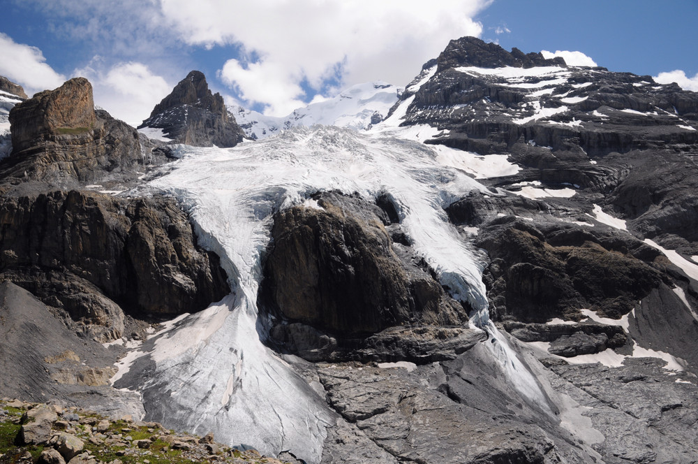 Der Blüemlisalpgletscher im Sommer 2008