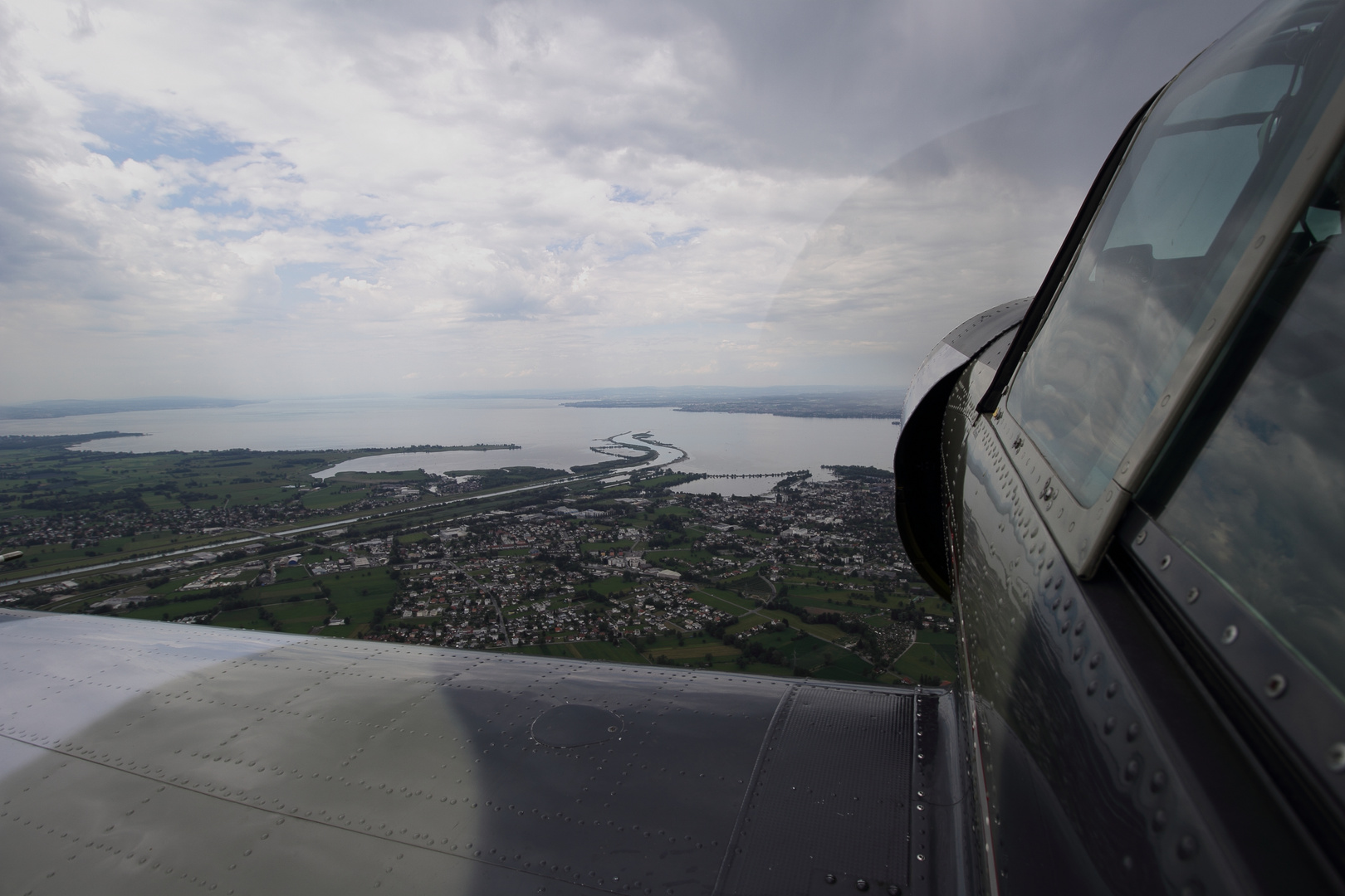 der Bodensee - beim rückflug von Hohenems nach Höfen - 7 7 17