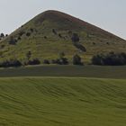 Der böhmische Cicov ein 476m hoher "Grasberg" von Westen gesehen