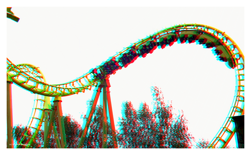 Der ,,Boomerang'' in Geiselwind #2 in 3D (Rot/Cyan)