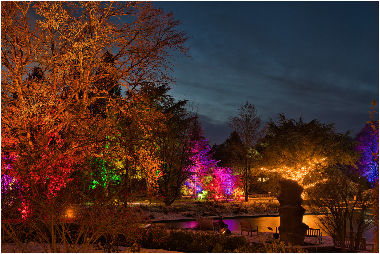 der Botanische Garten in bunt