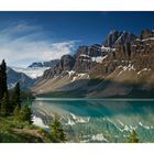 Der Bow Lake mit Crowfoot Glacier