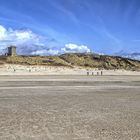 der breite Strand von Blavand in Dänemark