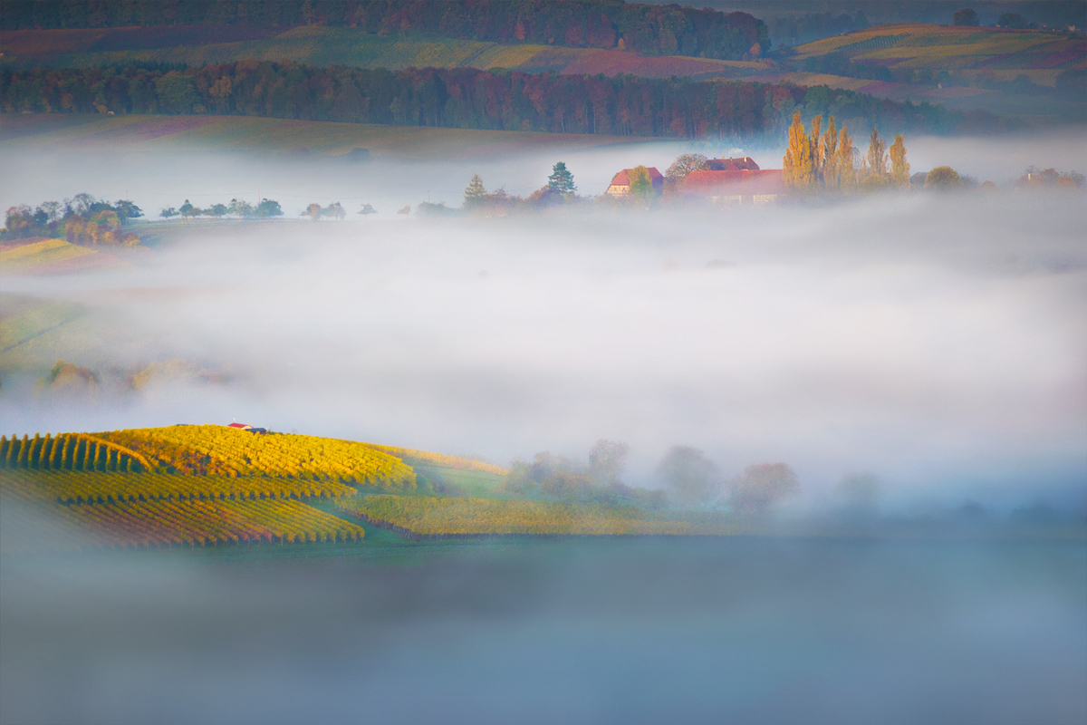 Der Breitenauer Hof im Herbst