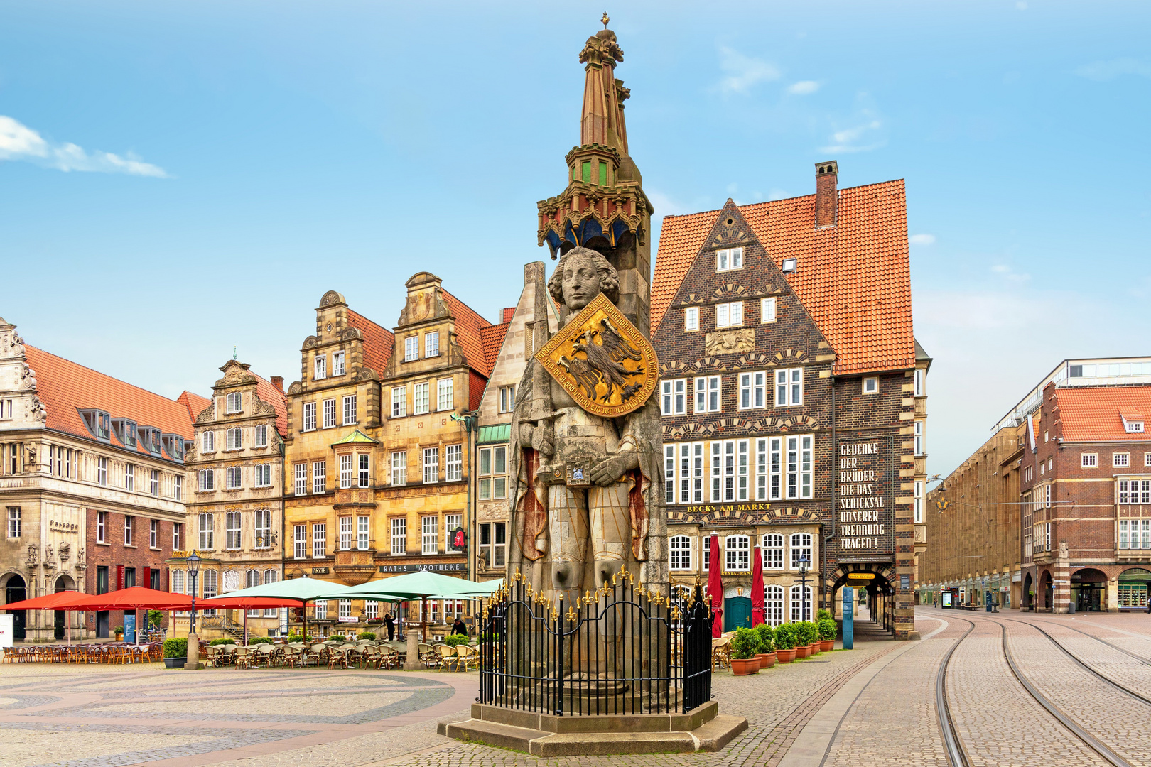 Der Bremer Roland auf dem Markplatz