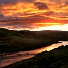 Der brennende Himmel im Hochland