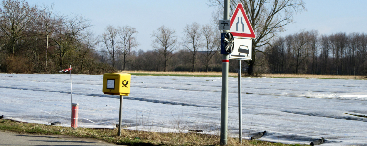 Der Briefkasten am Erdbeerfeld