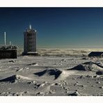 der Brocken " der höchste Berg Norddeutschlands, mit Blick auf die Brockenwarte "