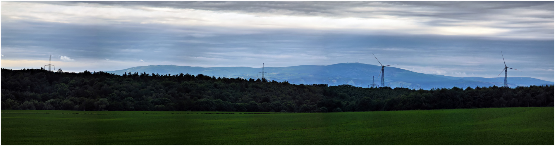 Der Brocken-Harz aus 55 Kilometer