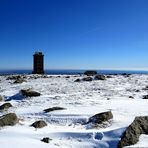 Der Brocken - im "leichten" Winterkleid