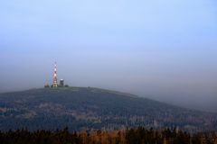 Der Brocken in der Abendsonne