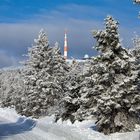 Der Brocken mit Funkturm und Brockenhaus