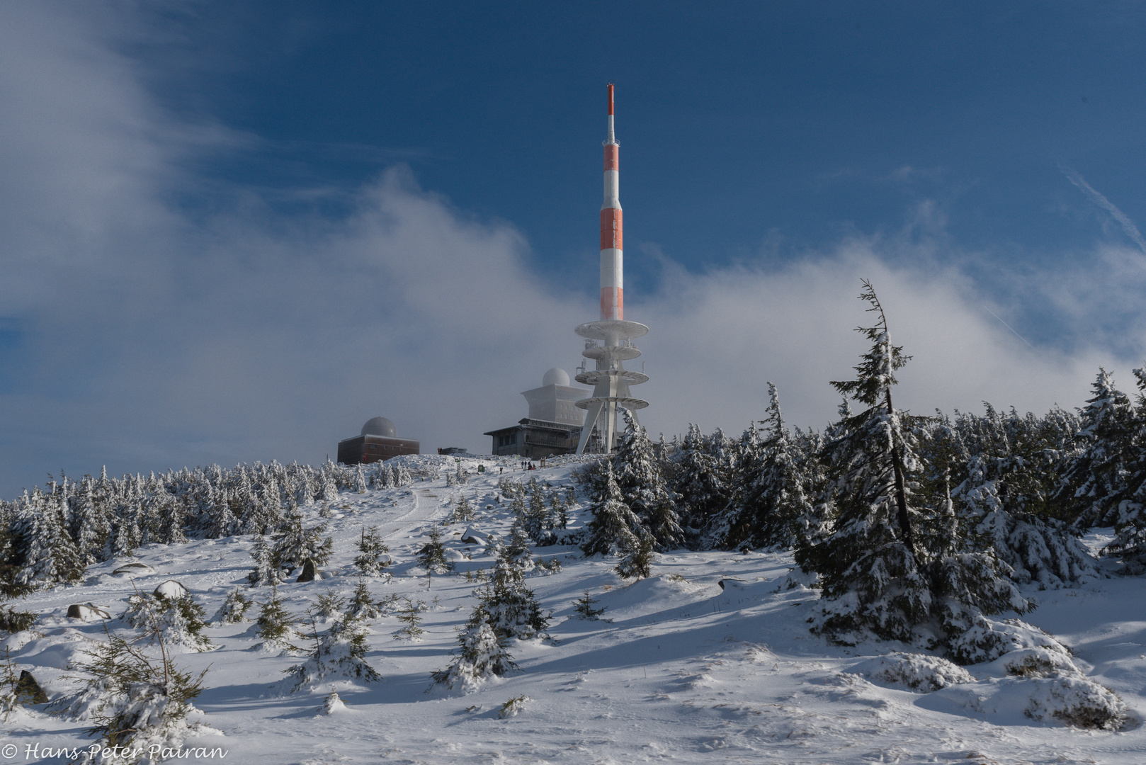 Der Brokengipfel im Winterkleid