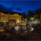 Der Brunnen auf dem Nicolaiplatz......