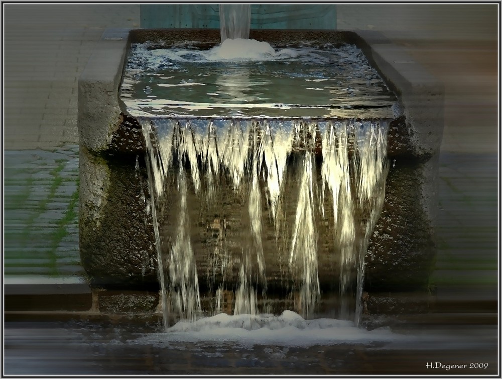 Der Brunnen in der alten Poststraße in Siegen...