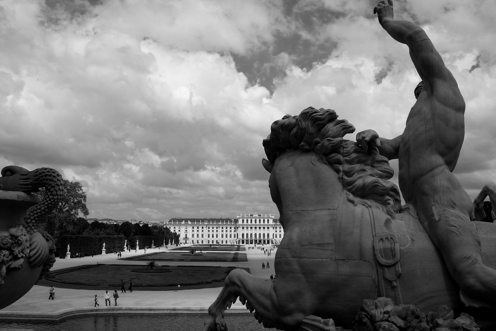 Der Brunnen von Schloß Schönbrunn