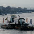 Der Buran auf dem Rhein bei Mainz