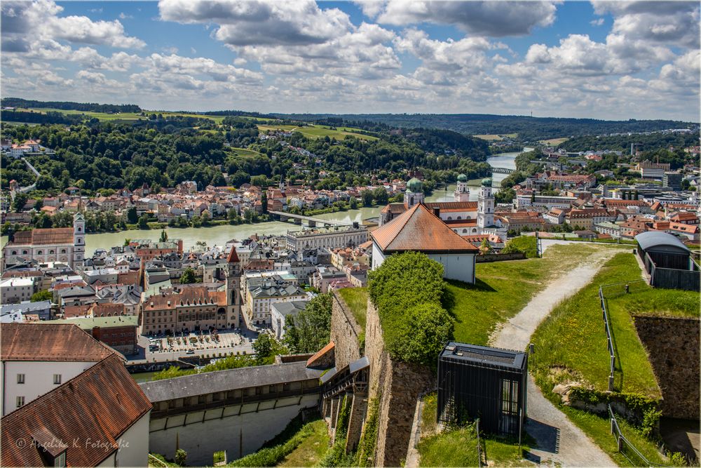 der Burg - Blick ....