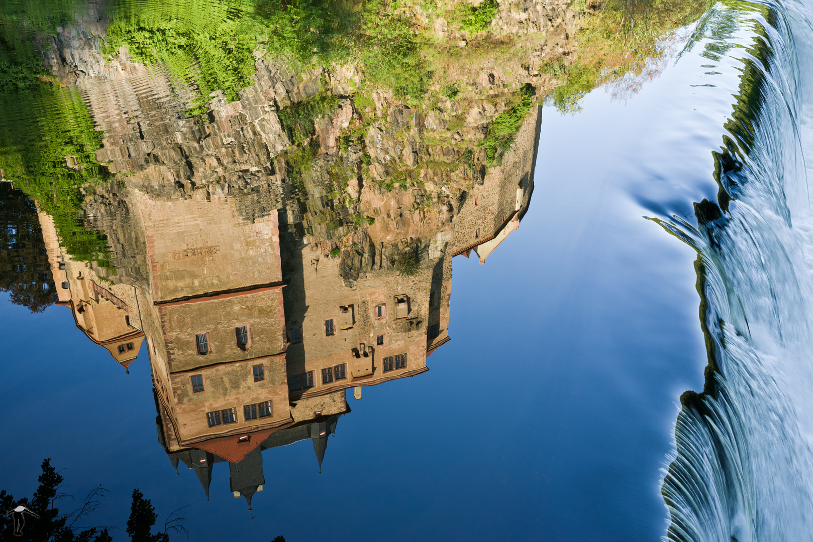Der Burg den Spiegel Foto & Bild landschaft, bach, fluss