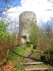 Der Burgturm der Seeburg (Roter Turm) ...