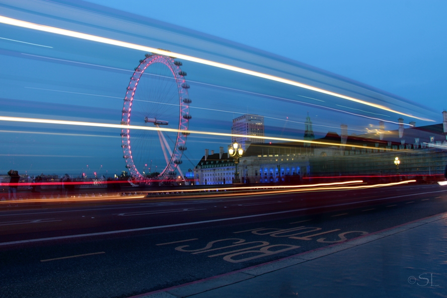 Der Bus und das London Eye...