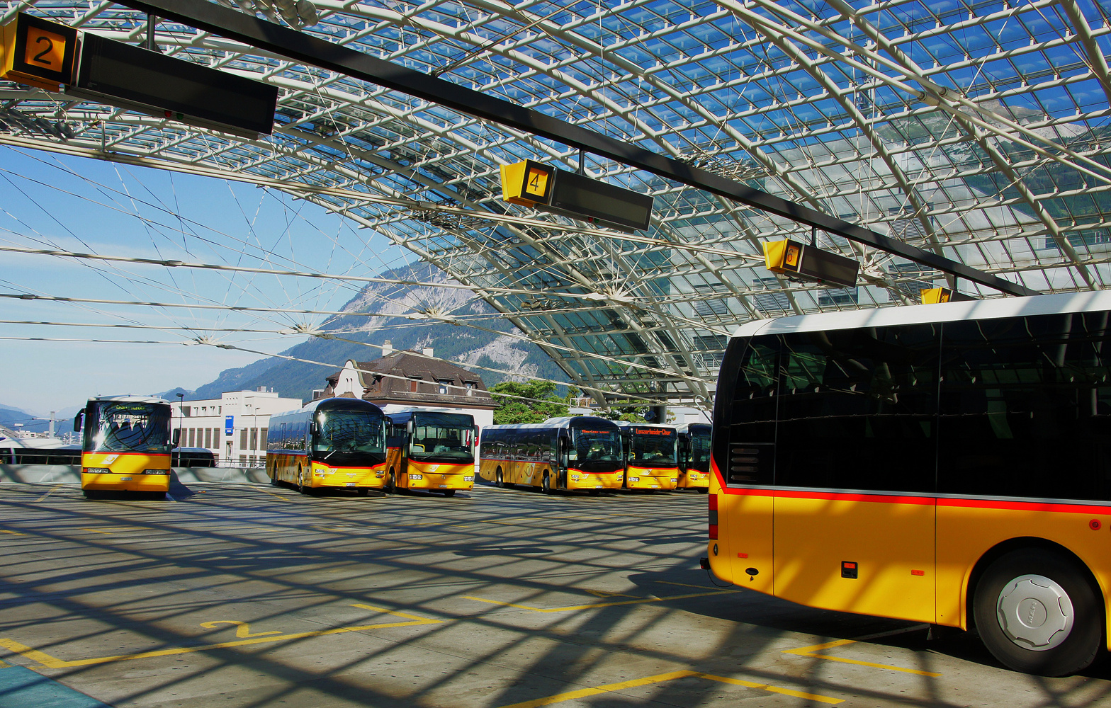 Der Busbahnhof von Chur