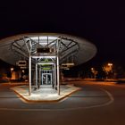 Der Busbahnhof von Heilbad Heiligenstadt bei Nacht ...